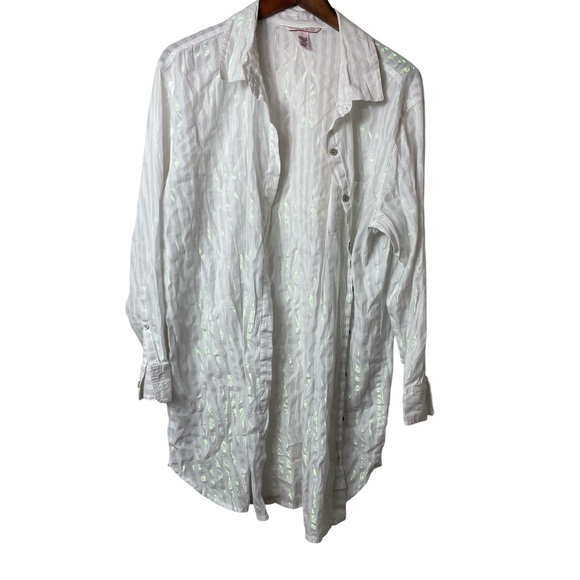 Victoria's Secret White Iridescent Blouse Dress - Picture 1 of 4